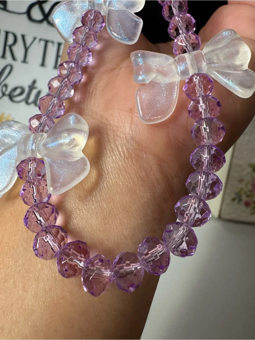 Bling Bling Purple with Bow Phone/Key/Bag Chain #P1104